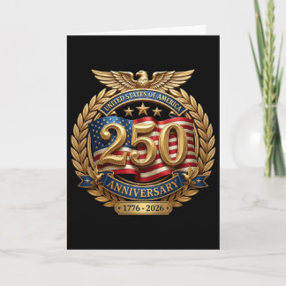 Carte 250e anniversaire États-Unis 250e jour de l'indépe