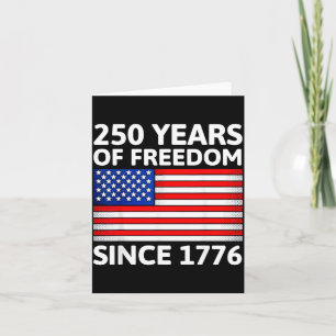 Carte 250e anniversaire États-Unis Drapeau américain pat