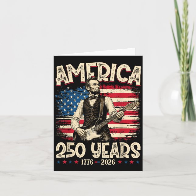 Carte 250e anniversaire Usa 16e président 250 ans 4e (Devant)