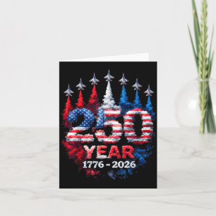 Carte 250e anniversaire USA 250e drapeau américain patri