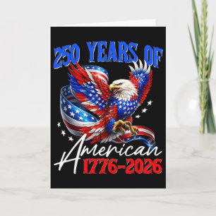 Carte 250e anniversaire Usa Aigle patriotique 250 ans 4t