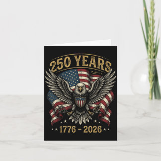 Carte 250e anniversaire USA aigle patriotique 250e 4