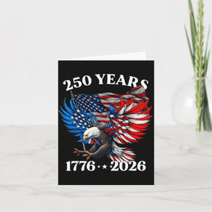 Carte 250e anniversaire USA aigle patriotique 250e 4