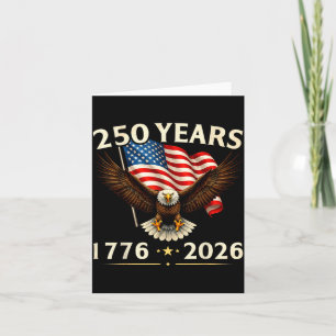 Carte 250e anniversaire USA aigle patriotique 250e 4