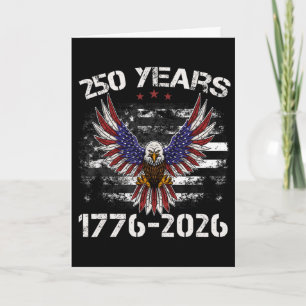 Carte 250e anniversaire Usa Eagle patriotique 250 ans 4t