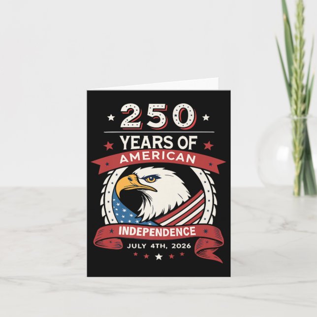 Carte 250e Fête des Etats-Unis - 250 Ans De L'Inde Améri (Devant)