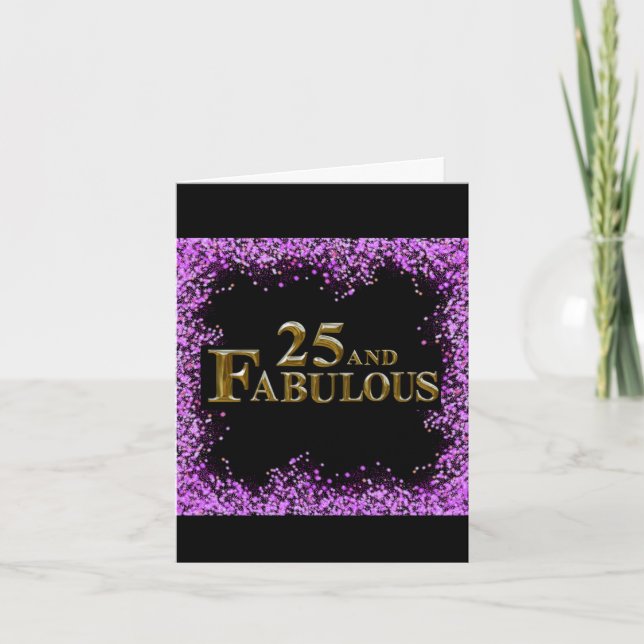 Carte 25e anniversaire  (Devant)