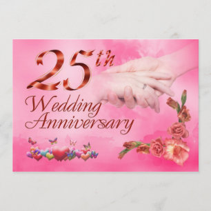 Carte 25e anniversaire de mariage