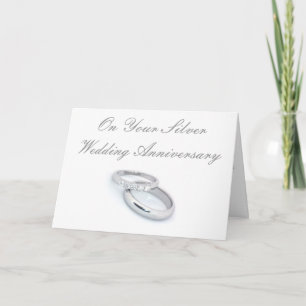 Carte 25e anniversaire de mariage
