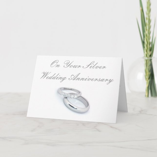 Carte 25e anniversaire de mariage (Devant)