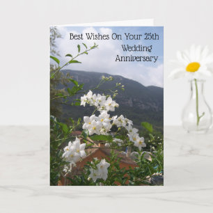 Carte 25e anniversaire du Mariage
