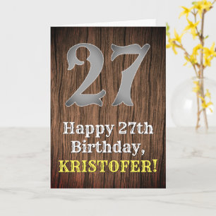 Carte 27e anniversaire : Pays inspiré par l'Ouest Look, 