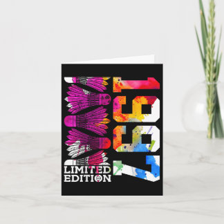 Carte 28e anniversaire Badminton Limited Edition 1997