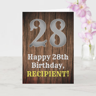 Carte 28e anniversaire : Pays inspiré par l'Ouest Look,