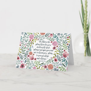 Carte 29:11 de Jérémie