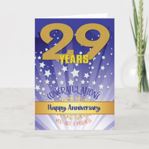 Carte 29 Anniversaire de la reprise Numéros Gras