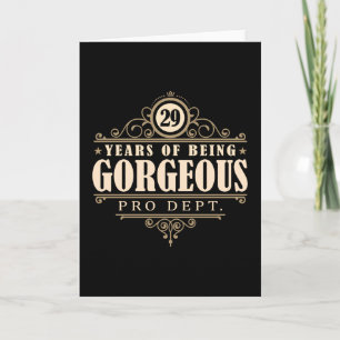 Carte 29th Birthday (29 Years Of Being Gorgeous)