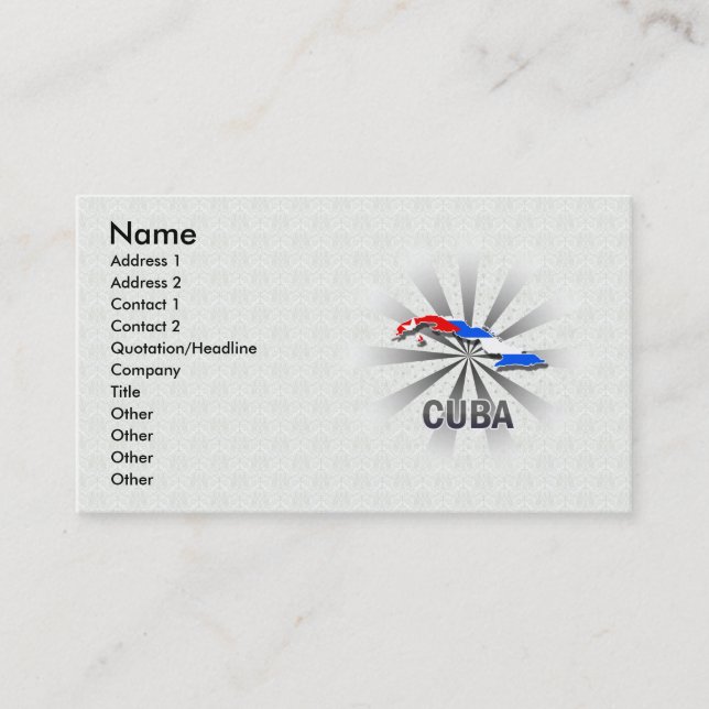Carte 2,0 de drapeau du Cuba (Devant)