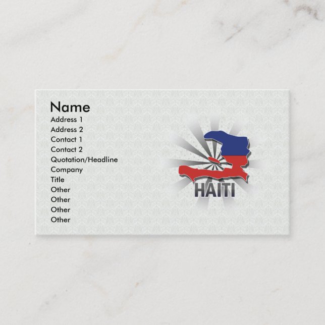 Carte 2,0 de drapeau du Haïti (Devant)