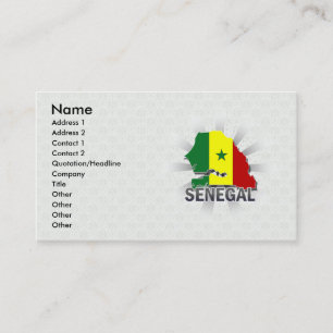 Carte 2,0 de drapeau du Sénégal