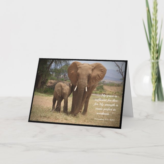 Carte 2 Corinthians 12:9 (Devant)