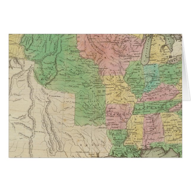Carte 2 des États-Unis (Devant horizontal)