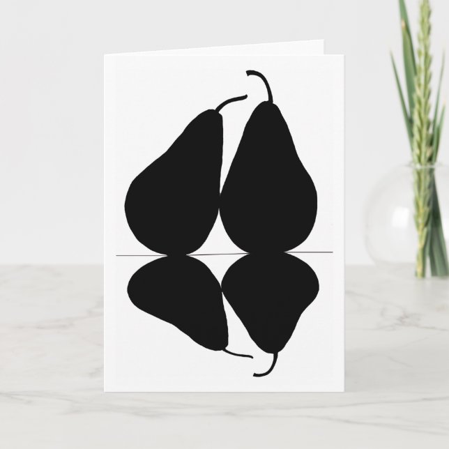 Carte 2 Pears Greeting Card (Devant)