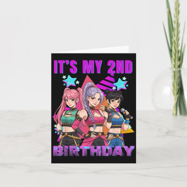 Carte 2 Years Old Birthday K P Kids 2nd Birthday Girls K (Devant)