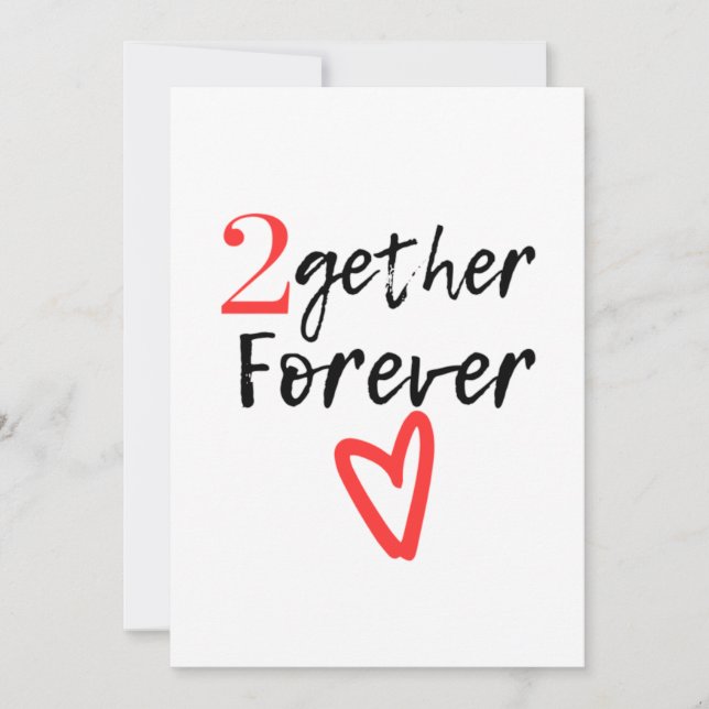 Carte 2e anniversaire de mariage (Devant)