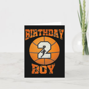 Carte 2e anniversaire tenue garçon Bysketbyll 2e année O