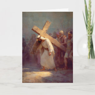Carte 2e Station de la Croix - Jésus prend sa Croix
