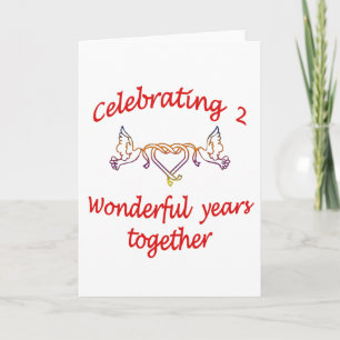 Carte 2ème. ANNIVERSAIRE