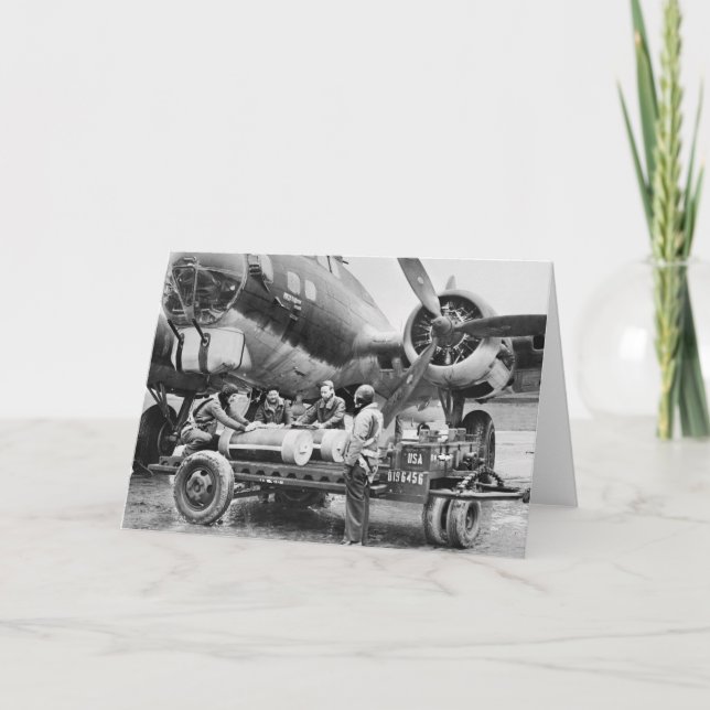 Carte 2ÈME GUERRE MONDIALE Avion et équipage : années 19 (Devant)