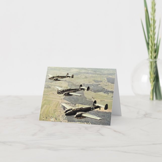 Carte 2ÈME GUERRE MONDIALE trois Messerschmitt ME-110 (Devant)