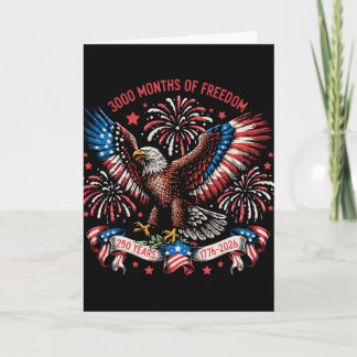 Carte 3000 Mois 250 Ans 250e Us Juillet 4 Aigle Usa Fl