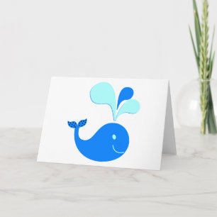 CARTE 307607 GRAPHIQUES DE BALEINE BLEUE DE CARTOON CUTE