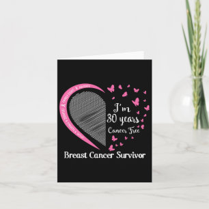 Carte 30 ans Cancer Sans cancer du sein Cancer Survivant
