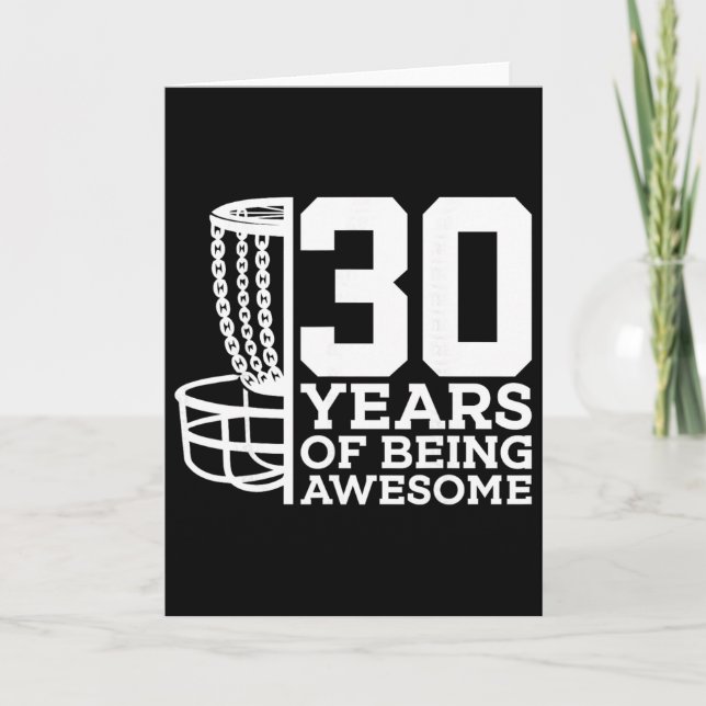 Carte 30 Ans d'être formidable Disc Golf 30e Anniversair (Devant)