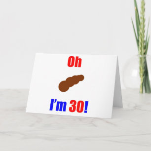 Carte 30 Oh (Photo de Poo) J'ai 30 ans !