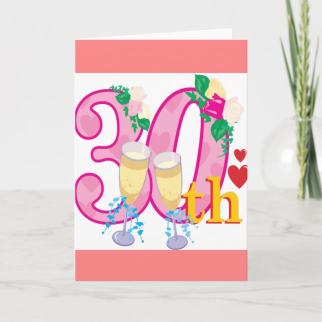 Carte 30e anniversaire (Devant)