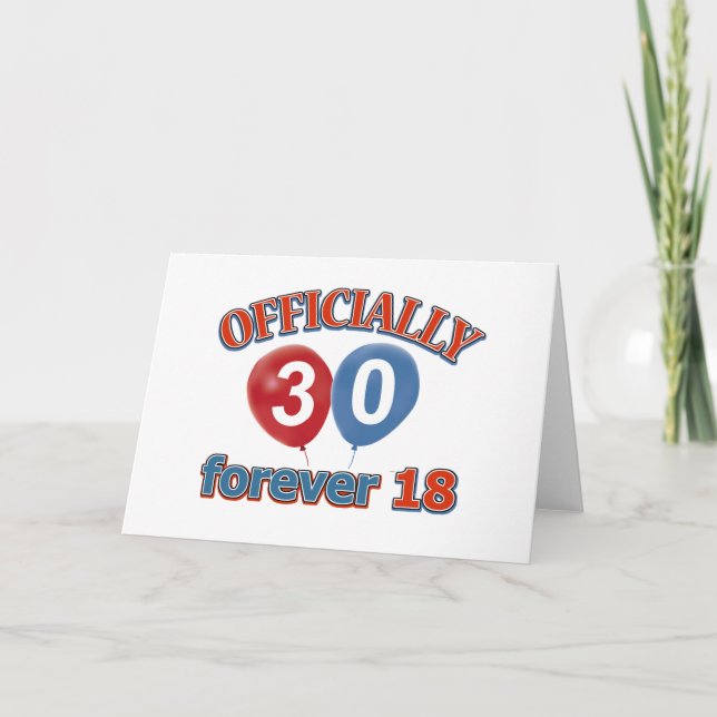 Carte 30e anniversaire (Devant)