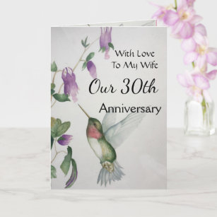 Cartes De Vœux 30 Ans De Mariage Zazzle Fr