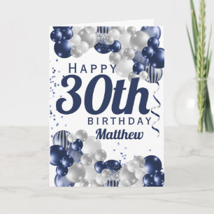 Carte 30e anniversaire Ballons de la marine