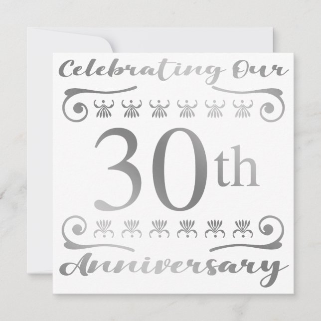Carte 30e anniversaire de mariage (Devant)