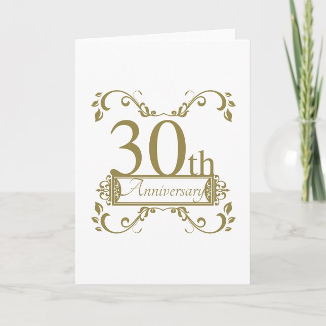 Carte 30e anniversaire de mariage (Devant)