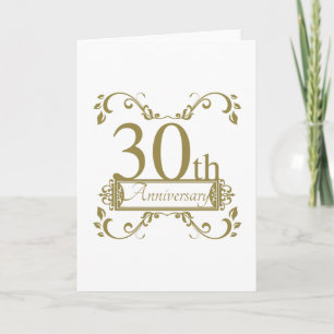 Carte 30e anniversaire de mariage