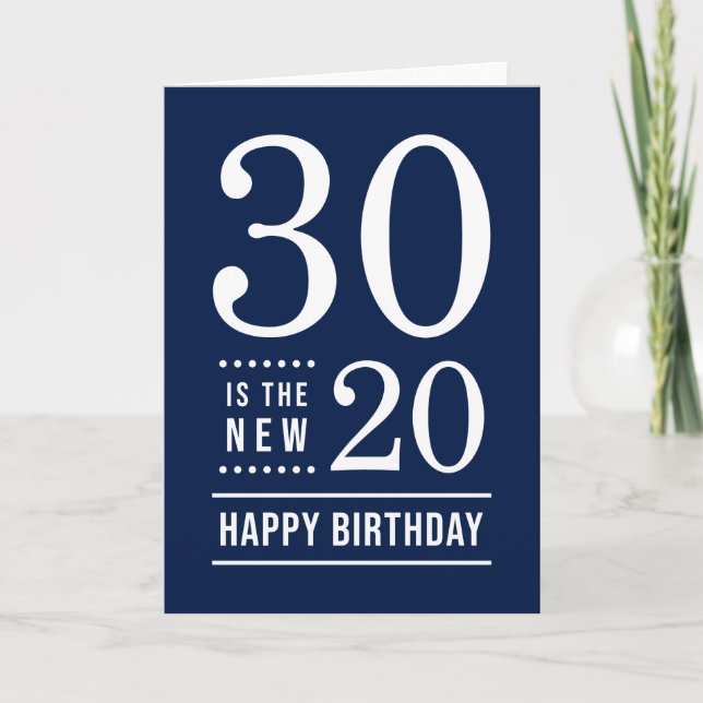 Carte 30e anniversaire Editable Color 30 est le nouveau  (Devant)