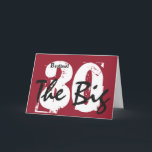 Carte 30e anniversaire, frère, noir, texte blanc sur rou<br><div class="desc">Un arrière - plan rouge avec un texte blanc et noir pour ce 30e anniversaire de bienvenue pour un frère. Mon Amusant Avis Salutations.</div>