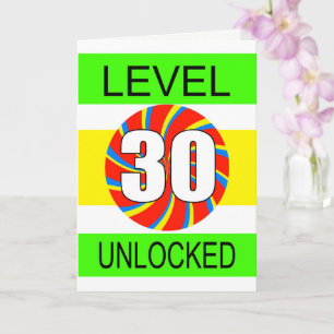 Carte 30e anniversaire Jeu d'ordinateur