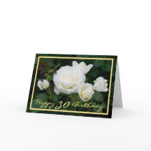 30e anniversaire Mariah White Roses moderne Or Fra